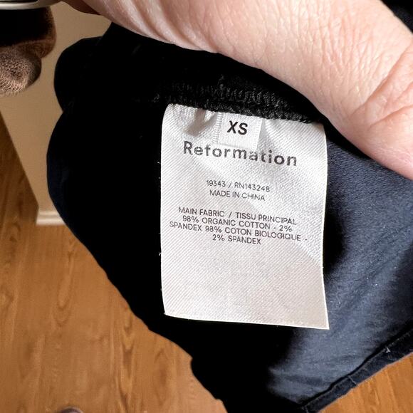 Reformation Black Smocked Maxi Dress LAST CALL - Picture 6 of 7